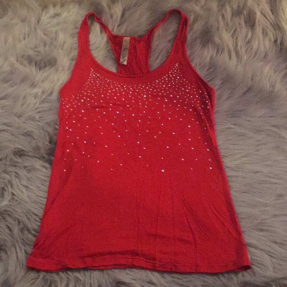 Red tank top